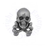 Pirates Jolly Roger Skull And Crossbones Single Post Earring