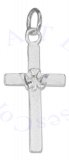 Flat Christian Religious Cross Dove Charm