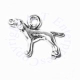 3D Small Pointer Dog With Tail Out Breed Charm
