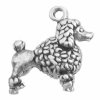3D Large Standing French Poodle Charm