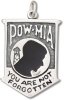 POW *MIA YOU ARE NOT FORGOTTEN Banner Charm