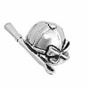 Sterling Silver 3D Riding Hat With Crop Charm