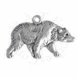 Right Facing Walking Grizzly Bear Charm