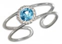 Blue Crystal Toe Ring