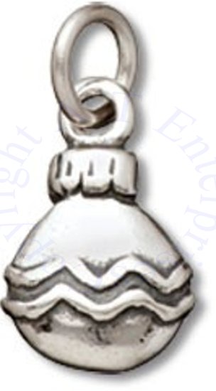 Round Christmas Ornament Charm - Click Image to Close