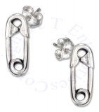 Baby Diaper Safety Pin Post Earrings