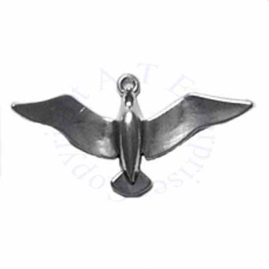 3D Soaring Seagull Charm - Click Image to Close