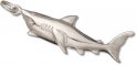 Great White Swimming Shark Charm