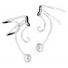 Left And Right Round Ball Ear Cuff Wrap Set