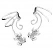 Left And Right Detailed Frog Ear Cuff Wrap Set