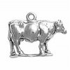 3D Side Facing Full Body Standing Cow Charm