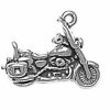 3D Two Person Cruising Motorcycle Charm With Windshield And Side Bags