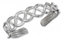 Sterling Silver Men's Braided Wire Adjustable Toe Ring