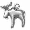 3D Small Moose With Antlers Charm