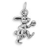 Small 3D Easter Bunny With Basket And Egg Charm