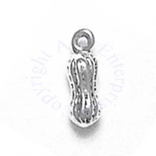 Small 3D Legume Peanut Charm - Click Image to Close