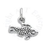 Small 3D Scaled Fish Charm