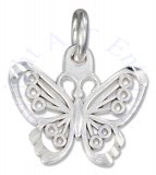Small Filigree Butterfly Charm