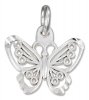 Small Filigree Butterfly Charm