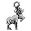 Mini Moose With Antlers Facing Right Charm