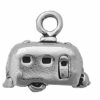 Sterling Silver 3D Small Travel Trailer Charm