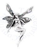 Small Winged Flying Fairy Pixie Pin Brooch
