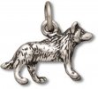 3D Small Wolf Or Dog Charm