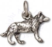 3D Small Wolf Or Dog Charm