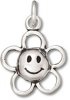 3D Smiley Happy Face Daisy Flower Charm