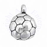 3D Soccer Ball Solid Charm