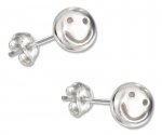 Solid Smiley Face Earrings