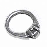 3D Solitaire Wedding Or Engagement Ring Charm