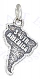 South America Continent Charm