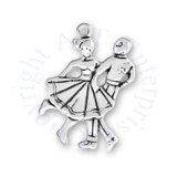 Square Dancing Or 50's Sock Hop Couple Dancing Charm
