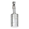 Silver Square Bottle Shaped Perfume Bottle Locket Pendant