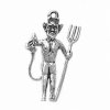 Standing Devil With Pitchfork And Arrowhead Tail 3D Charm