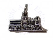 Two Sided 4-4-0 Steam Engine Locomotive Train Charm With Coal Car