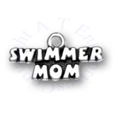 SWIMMER MOM Word Charm