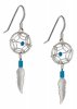 Small Turquoise Dream Catcher Earrings