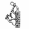 Sterling Silver 3D Toothpaste And Toothbrush Charm