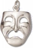 3D Tragedy Theater Actor Mask Charm