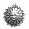 Tribal Aztec Mexican Sun With Face Charm