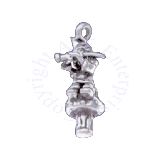 3D Leprechaun Gnome Sitting On Mushroom Charm - Click Image to Close