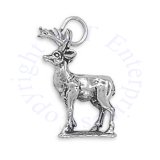 3D Large Antlered Trophy Buck Charm