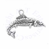 3D Trout Speckled Fish Charm