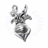 Sterling Silver 3D Turnip Charm