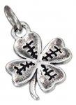 Etched Four Leaf Clover Good Luck Charm