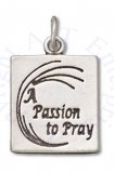 Two Sided A Passion To Pray Religious Message Charm