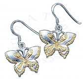 Etched Butterfly Earrings