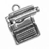 3D Mechanical Desktop Typewriter Charm With Moveable Platen Carriage